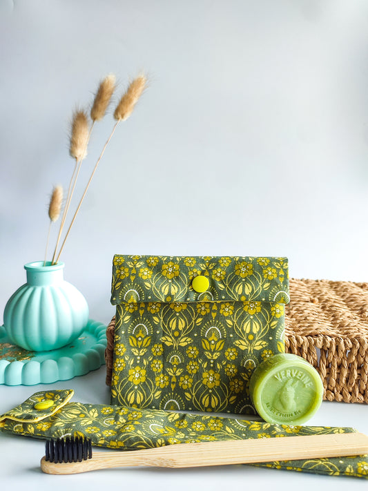 Duo pochette savon +pochette brosse à dents