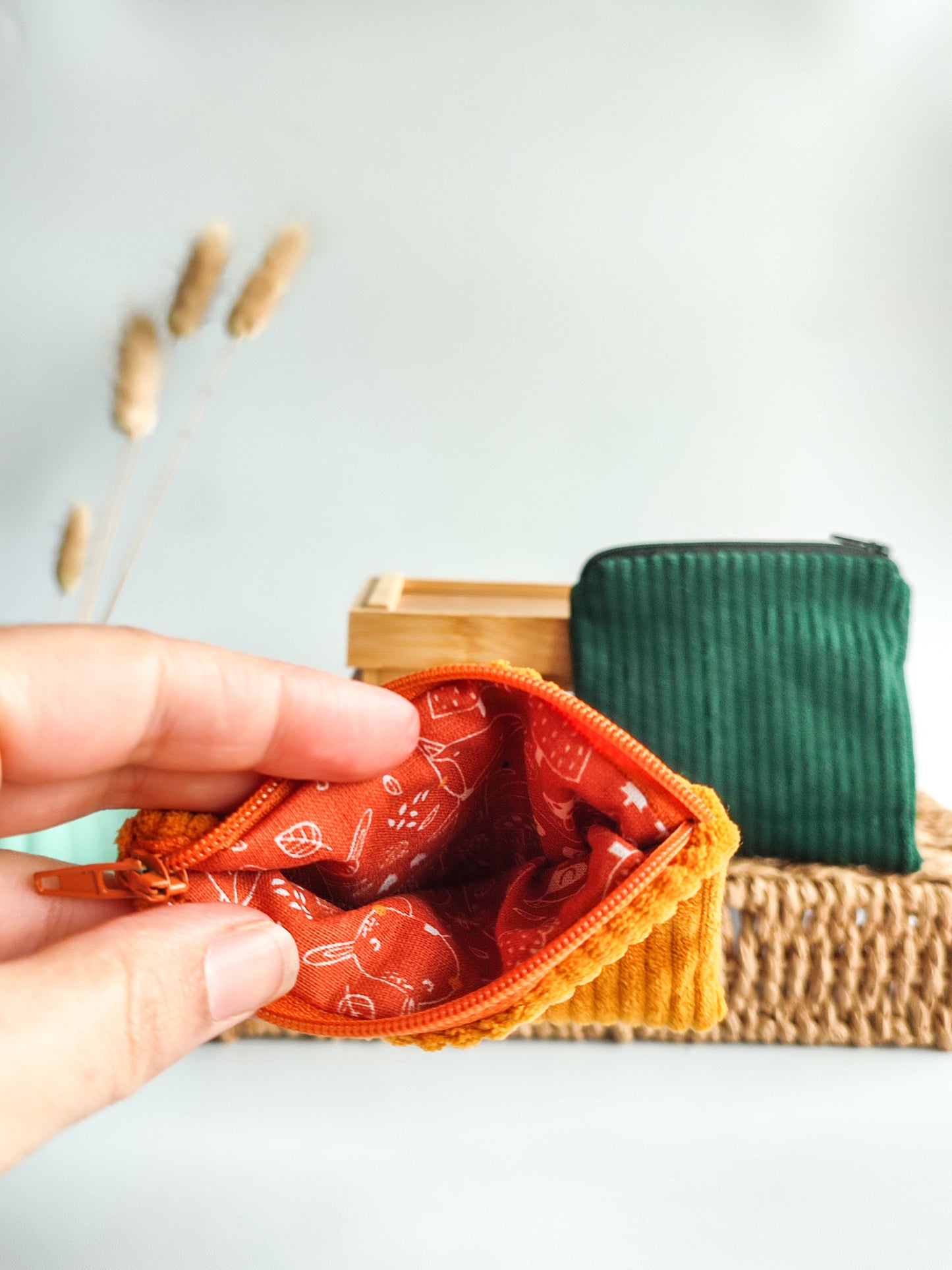 Porte monnaie velours