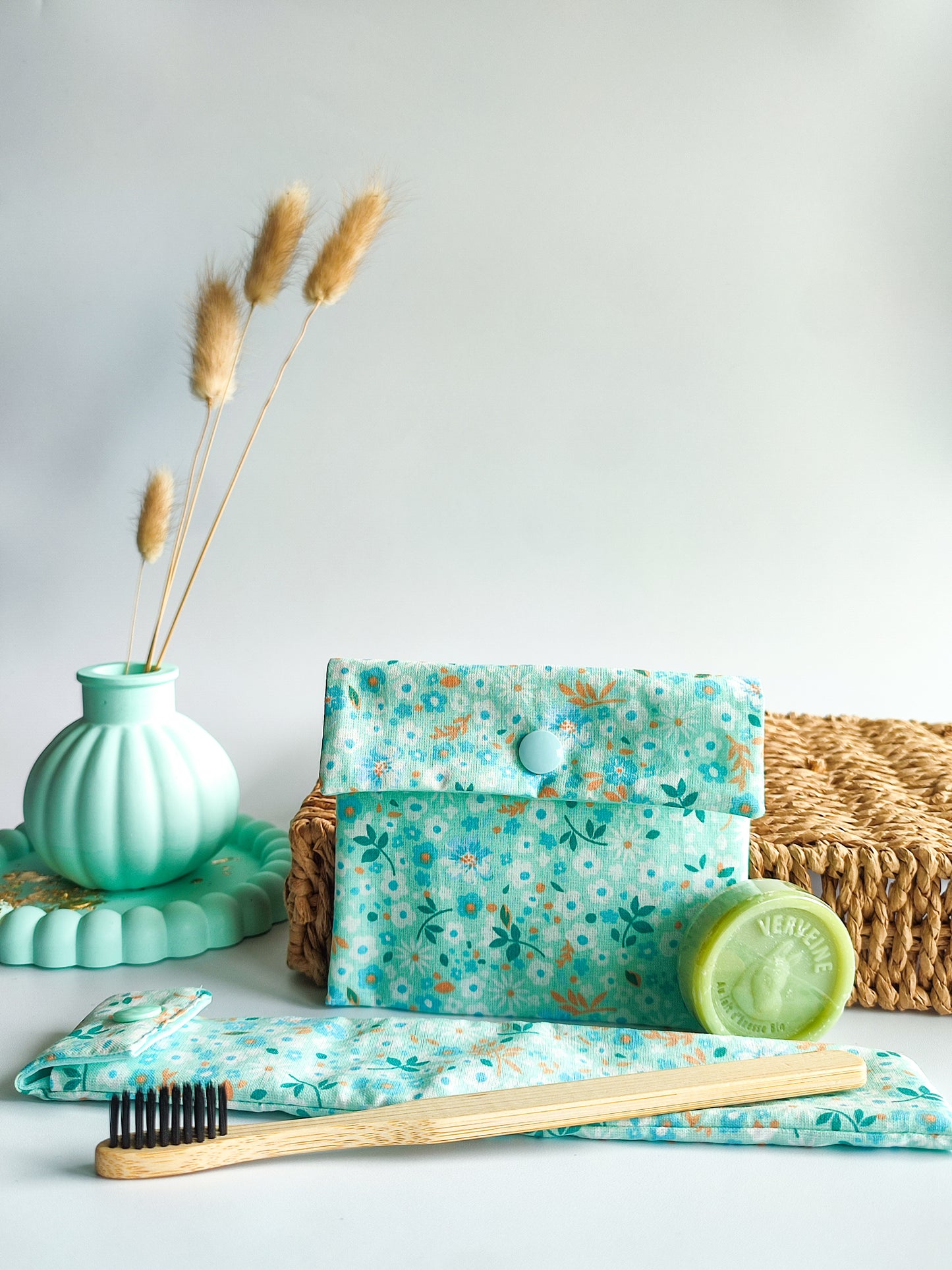 Duo pochette savon +pochette brosse à dents