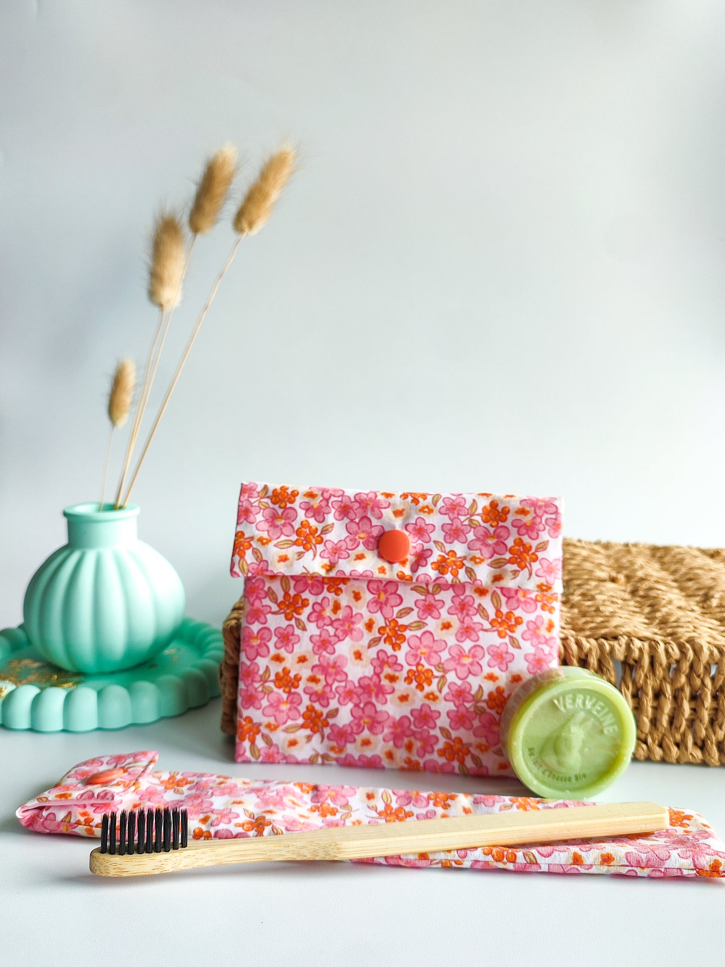 Duo pochette savon +pochette brosse à dents