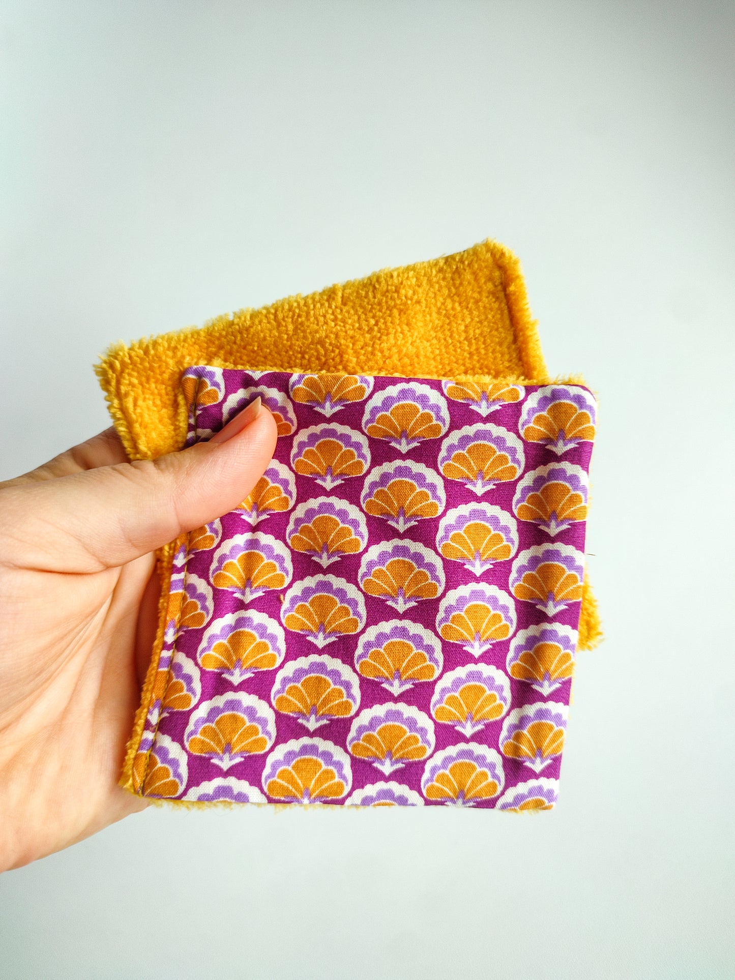 Lingettes éponge velours